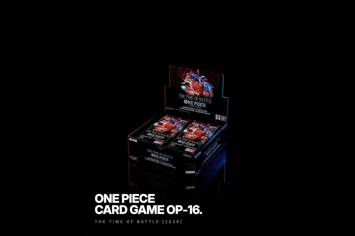 One Piece Card Game The Time of Battle (OP-16) Booster Box photographed by PUSHAS