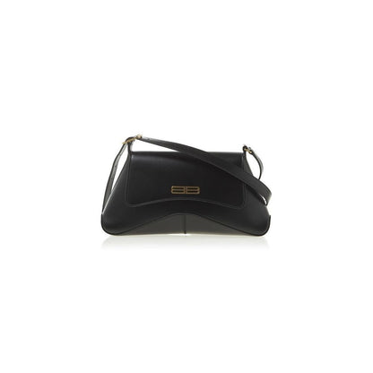 Balenciaga Smooth Leather Crossbody Bag with Antiqued Gold Hardware