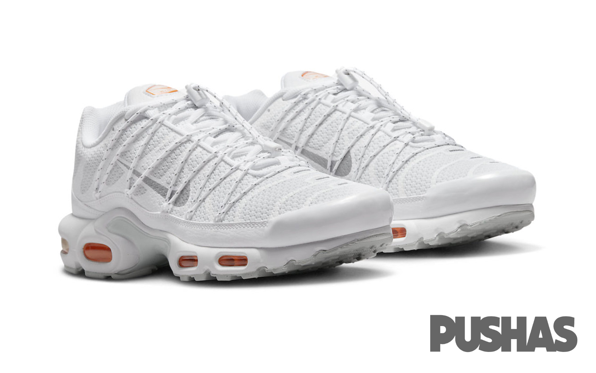Nike tn white hot sale orange