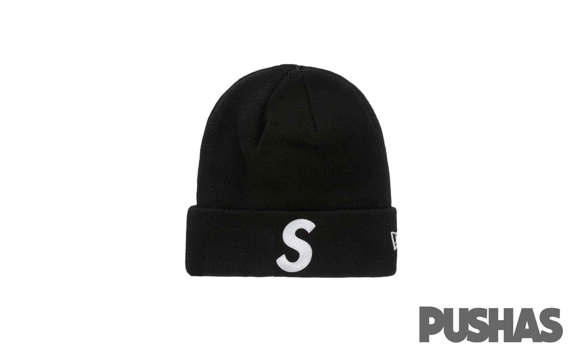 Supreme New Era S Logo Beanie Black 2023 PUSHAS