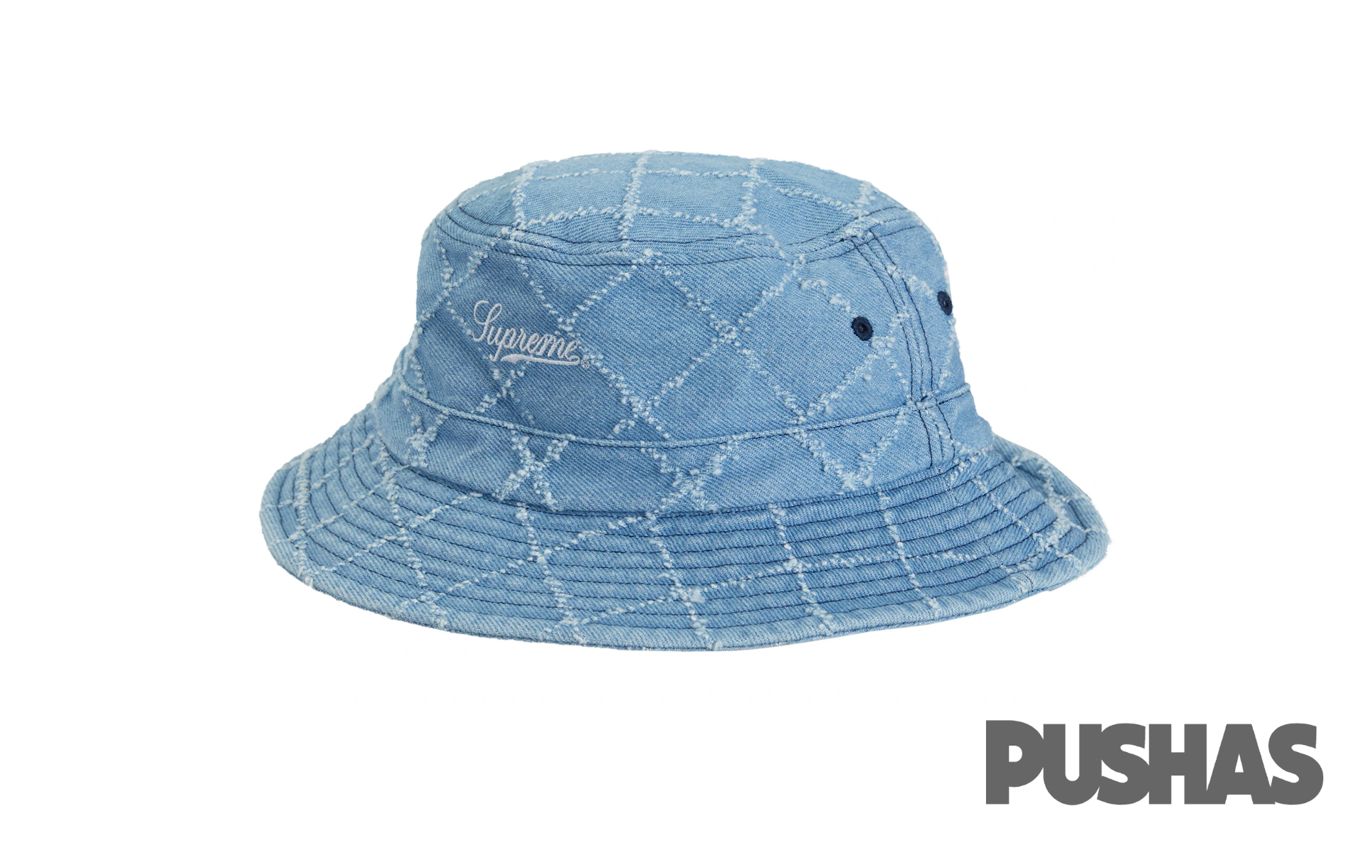Supreme Punch Denim Crusher Bucket Hat 'Washed Indigo' (2023