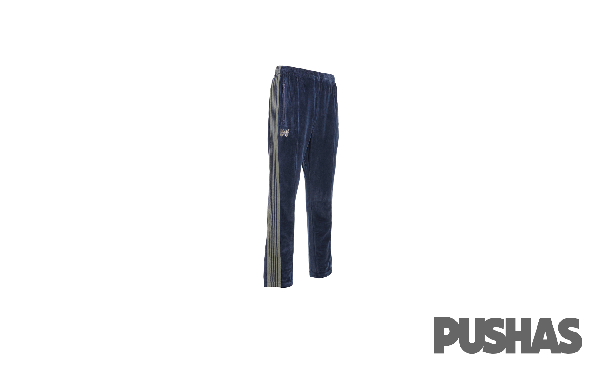 Needles track pants navy on sale