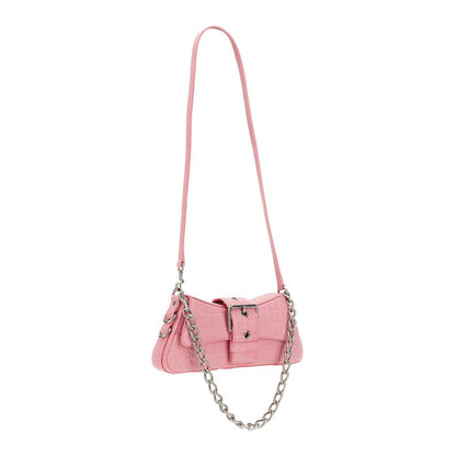 Balenciaga Soft Leather Flap Bag 'Pink'