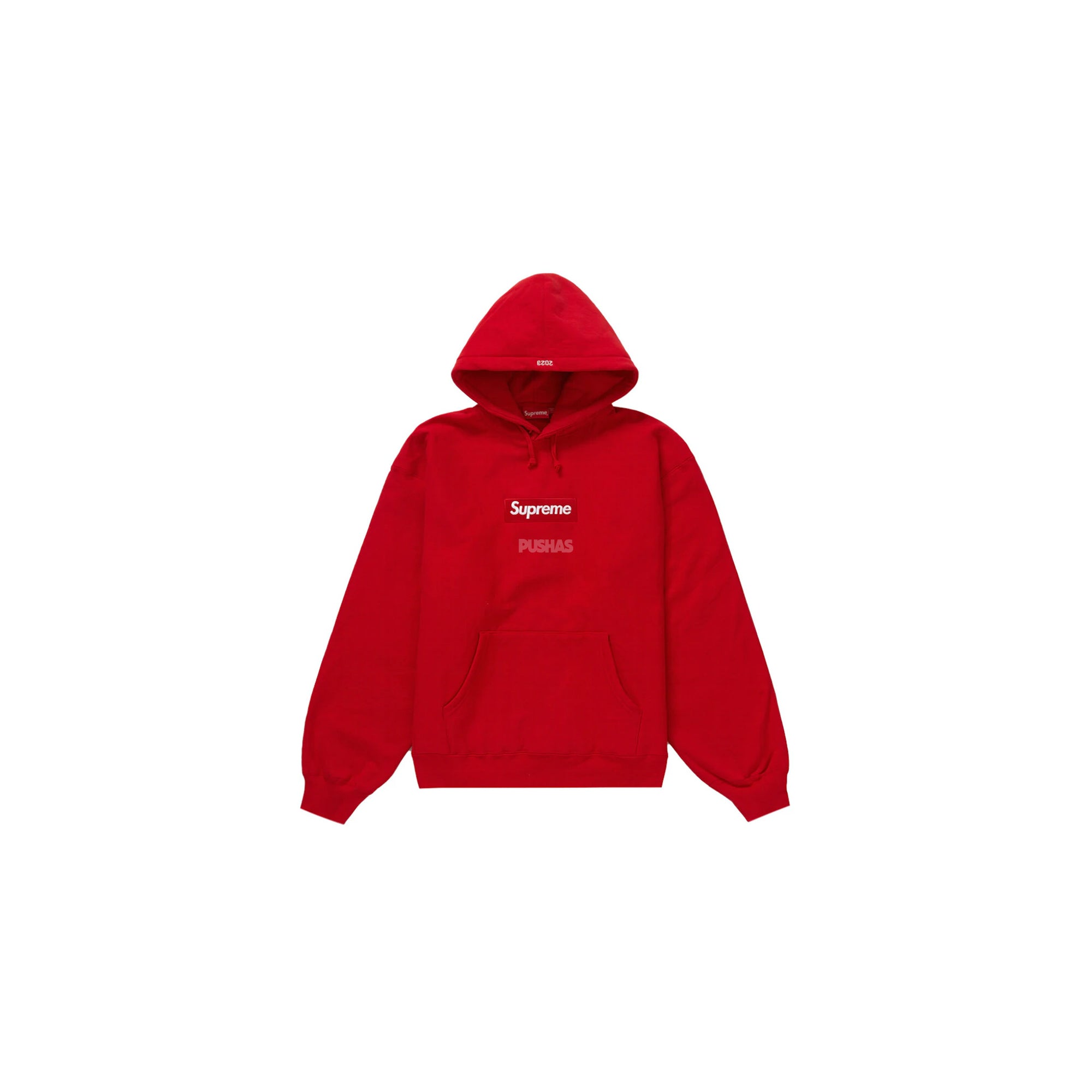 Supreme red bogo hoodie sales