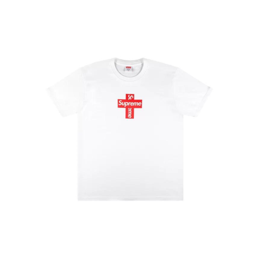 Supreme Cross Box Logo Tee ホワイト M 20aw Supreme Cross Box Logo Tee ホワイト M 20aw