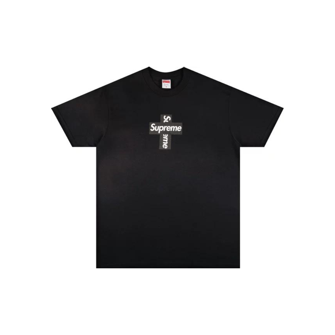 Supreme Cross Box Logo Tee 'Black' (2020) – PUSHAS Supreme Cross Box Logo Tee 'Black' (2020) – PUSHAS