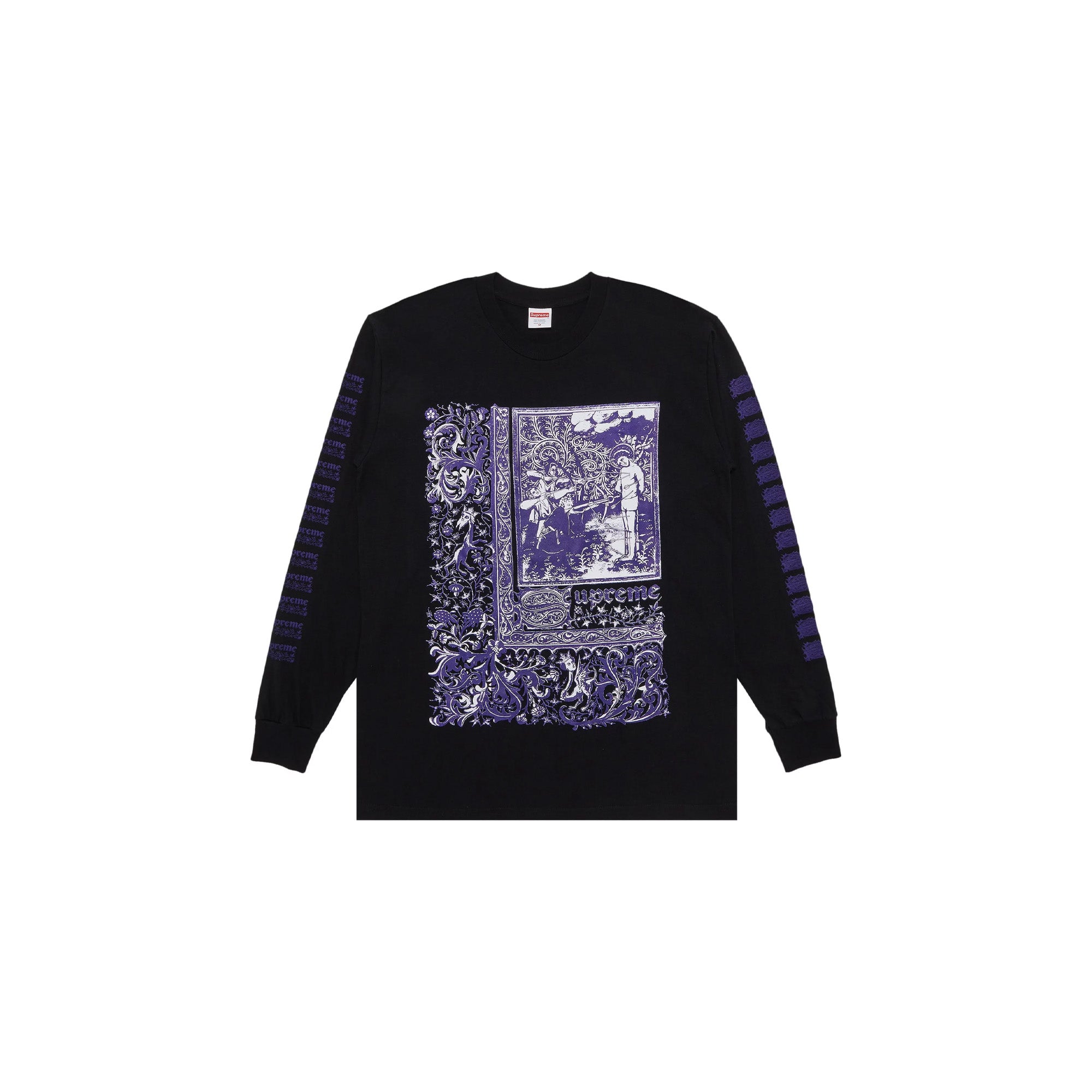 Supreme Saint Sebastian Long-Sleeve Tee 'Black' (2024) – PUSHAS Supreme Saint Sebastian Long-Sleeve Tee 'Black' (2024) – PUSHAS