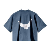 Yeezy Gap Engineered by Balenciaga Cropped Dove No Seam Tee 'Dark Blue'