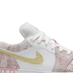 Air-Jordan-1-Low-‘Paint-Drip’-GS-side-close-up