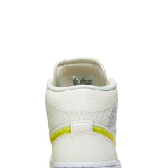 Air-Jordan-1-Mid-SE-‘Voltage-Yellow’-W-(2021)-back-close-up