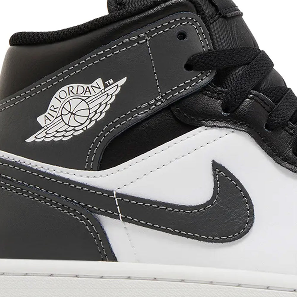 Air-Jordan-1-Mid-‘Black-White-Iron-Grey’-(2024)-6
