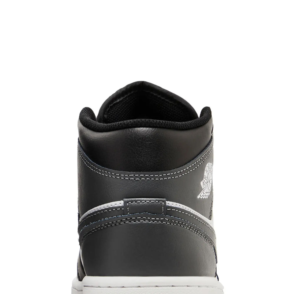 Air-Jordan-1-Mid-‘Black-White-Iron-Grey’-(2024)-7