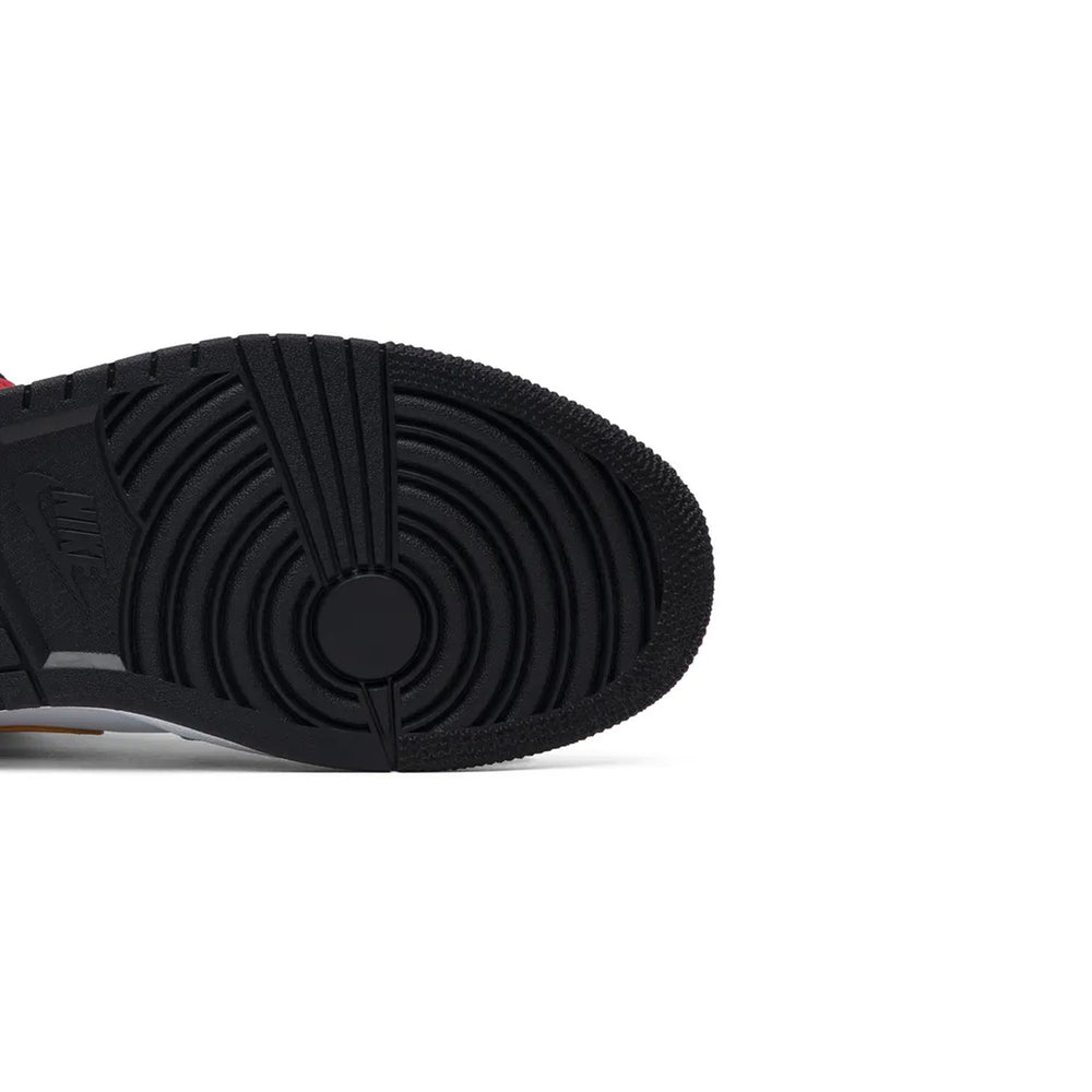 Air-Jordan-1-Mid-‘Bred-Multi-Colour’-(New)-sole-close-up