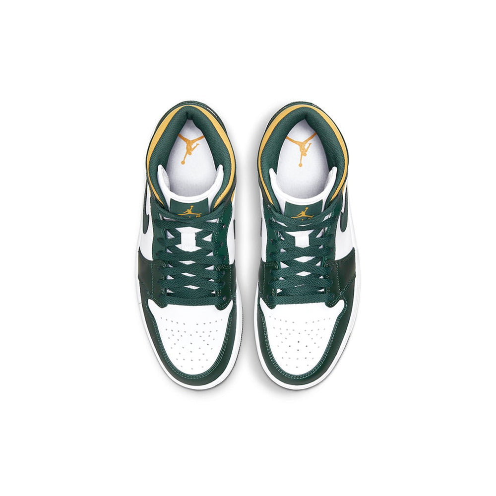 Air-Jordan-1-Mid-‘Green-&-Gold’-top-down