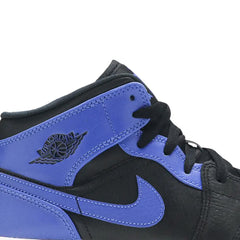 Air-Jordan-1-Mid-‘Hyper-Royal’-GS-side-close-up