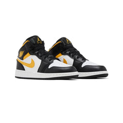 Air-Jordan-1-Mid-‘Pollen-Black’-GS-front-side