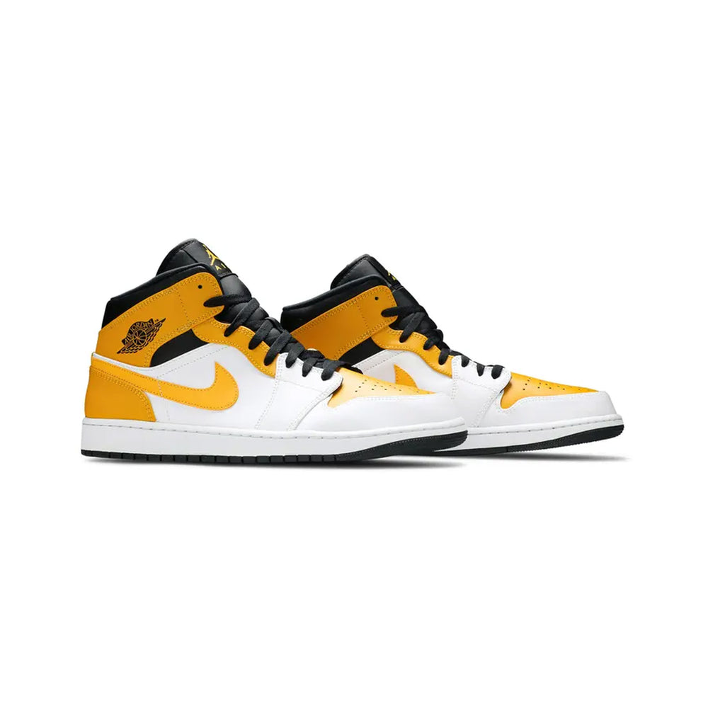 Air-Jordan-1-Mid-‘University-Gold’-front-side