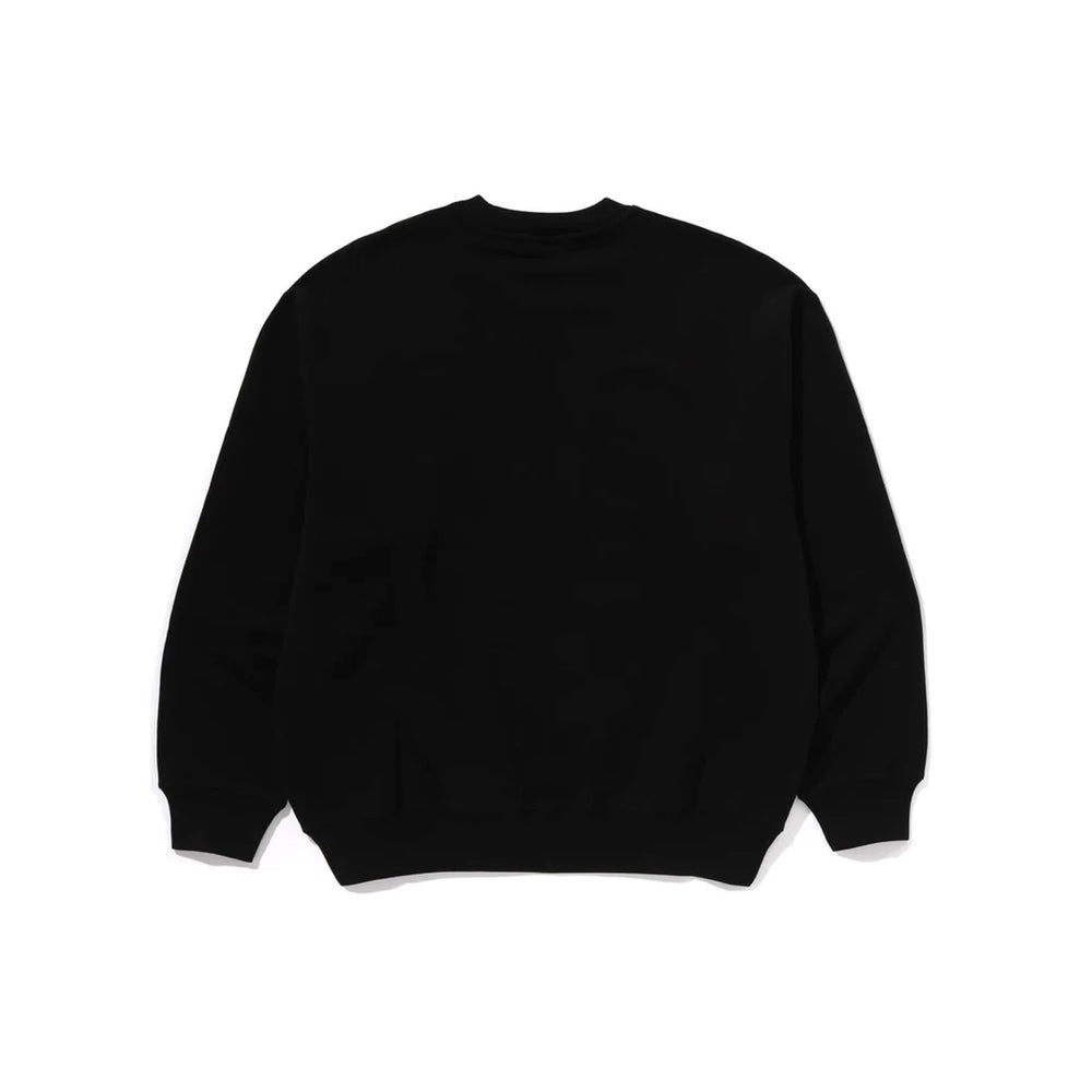 BAPE-One-Point-Relaxed-Fit-Crewneck-Sweatshirt-Black-2