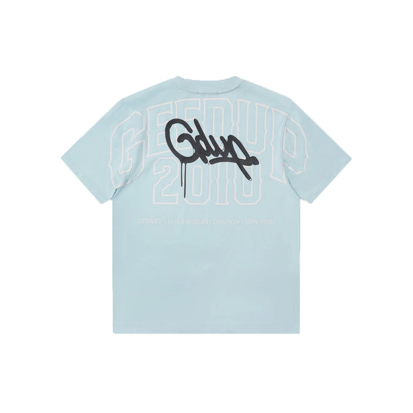 Geedup Core Handstyle T-Shirt 'Cool Blue / Black' (2025)