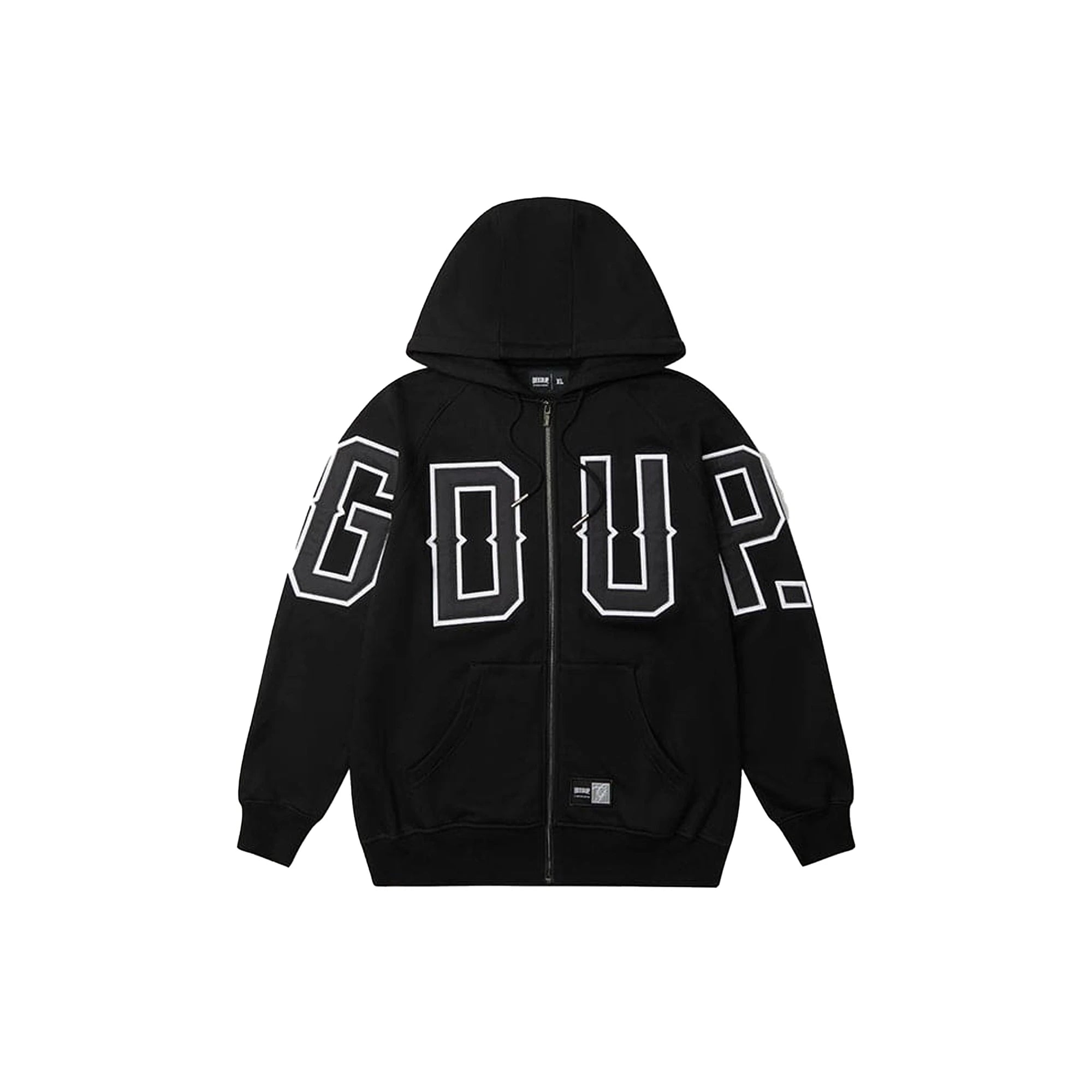 Geedup G.D.U.P Zip Hoodie 'Black / White' (2025) – PUSHAS Geedup G.D.U.P Zip Hoodie 'Black / White' (2025) – PUSHAS