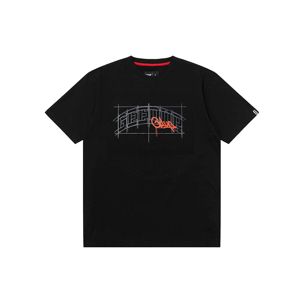 Geedup-Team-Logo-Sketch-T-Shirt-'Black'-(2024)-front