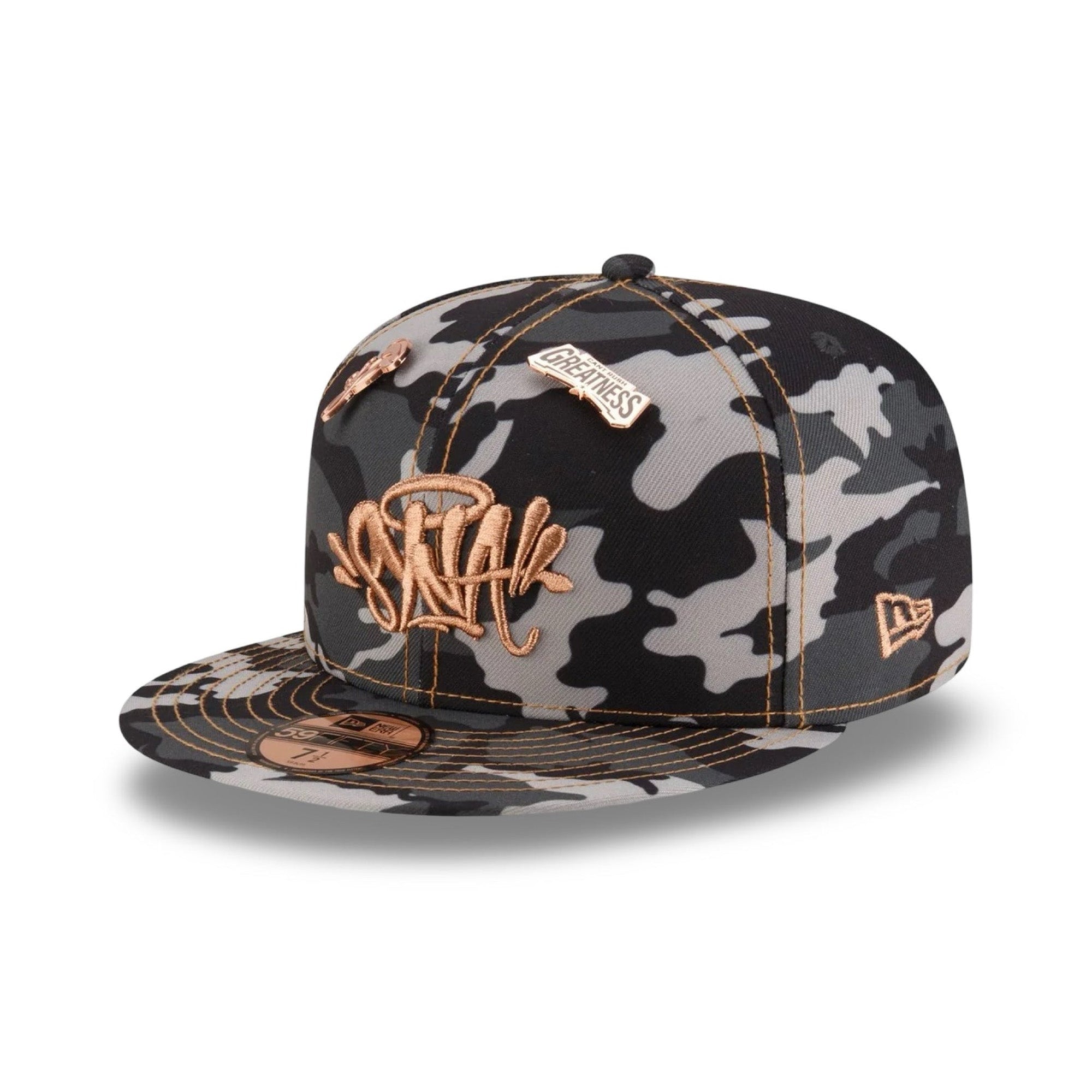 New Era x Central Cee x SYNA World 59Fifty Fitted Cap 'Camo' – PUSHAS New Era x Central Cee x SYNA World 59Fifty Fitted Cap 'Camo' – PUSHAS