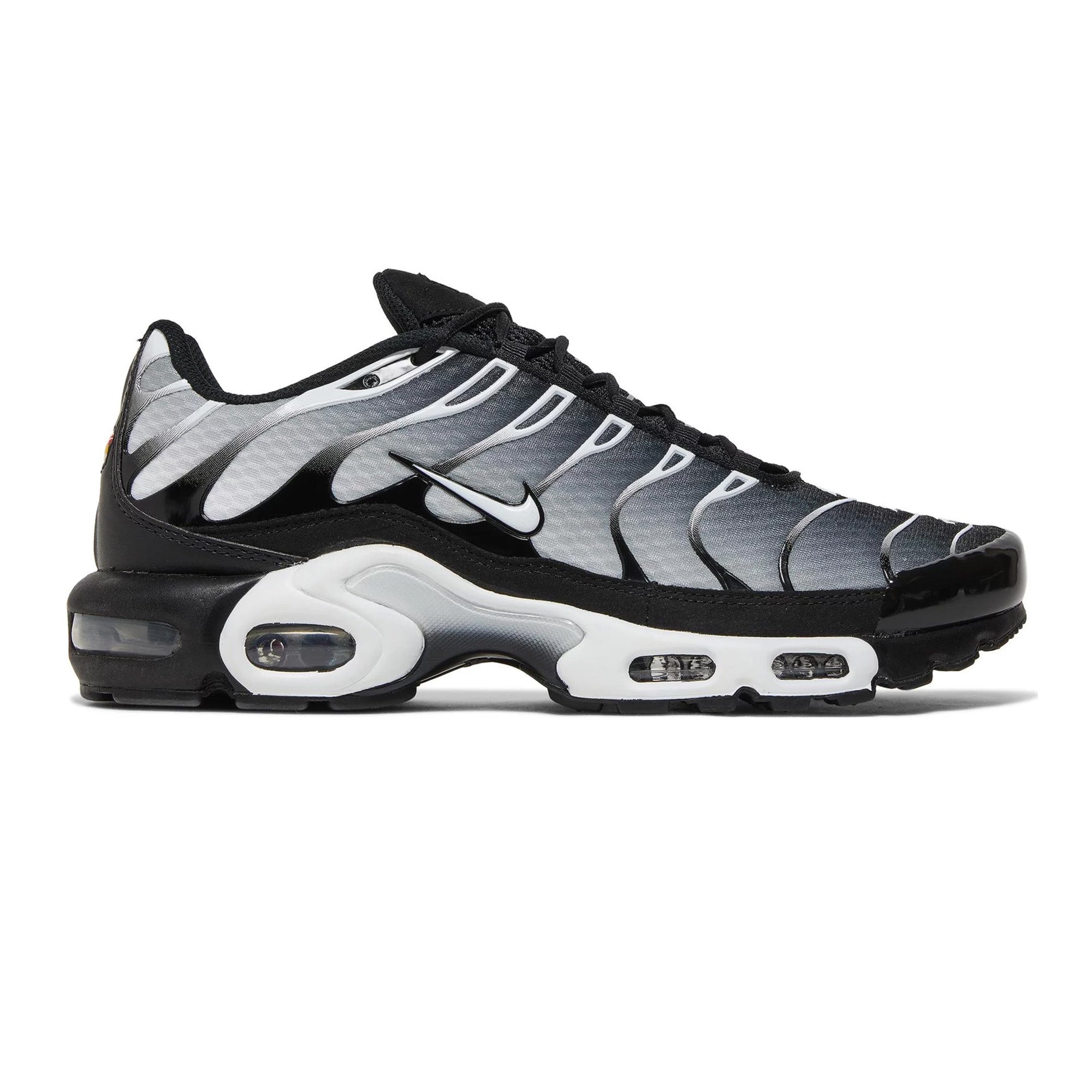 Nike Black & Silver Air Max Plus TN Mesh Sneakers Nike - Men - Air Max Plus Drift - White/Black/Metallic  main image 4