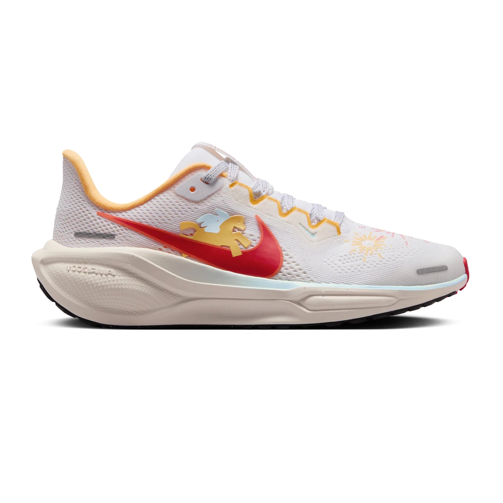 Nike Red Air Zoom Pegasus with White and Gold Accents Nike drops new San Francisco 49ers shoes for 2022: Will you  main image 3