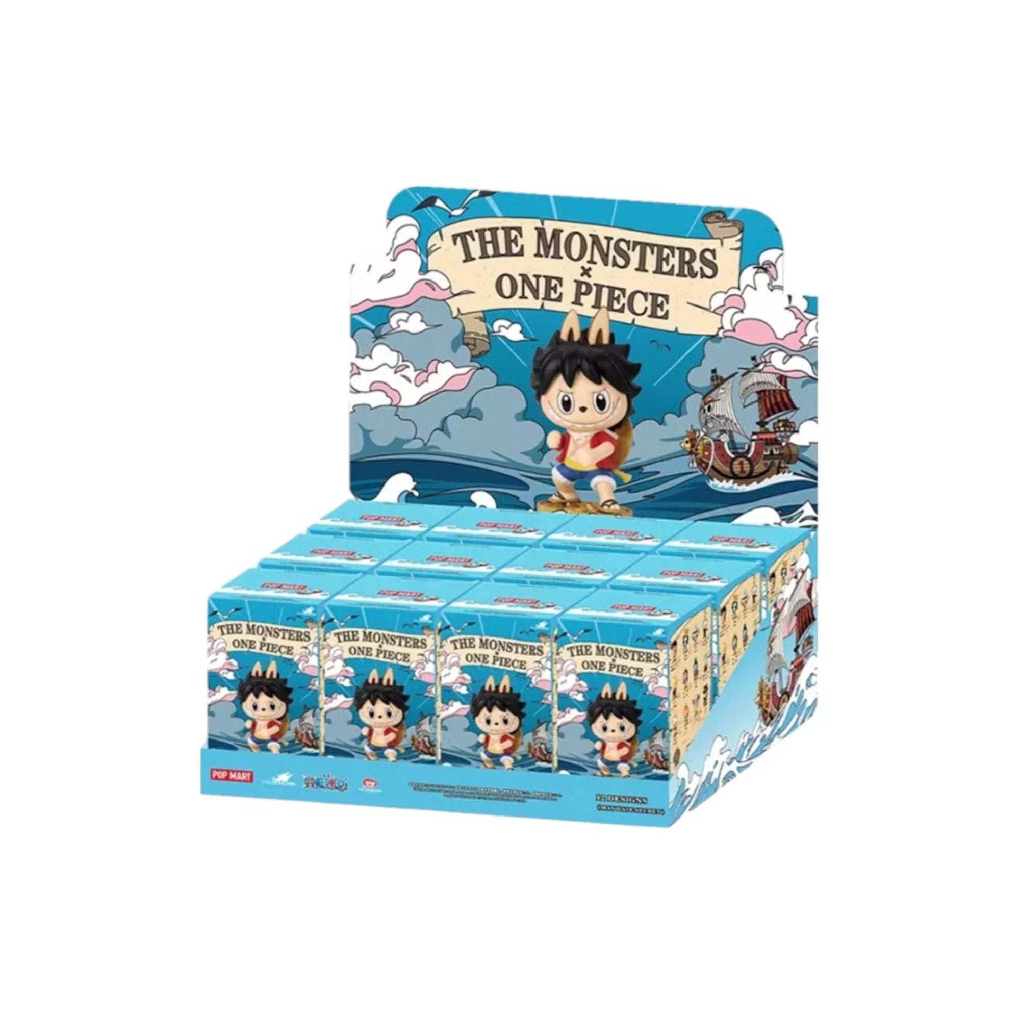 POP MART Labubu The Monsters x One Piece Series Sealed Case (12 POP MART Labubu The Monsters x One Piece Series Sealed Case (12