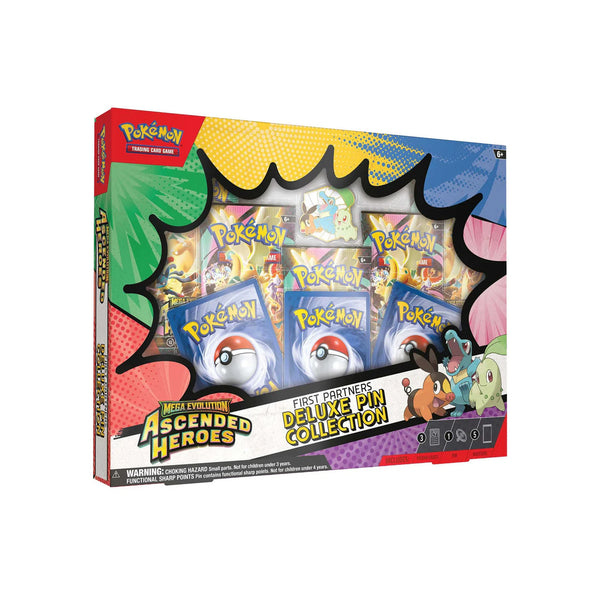 Pokémon TCG Mega Evolution Ascended Heroes First Partners Deluxe Pin Collection