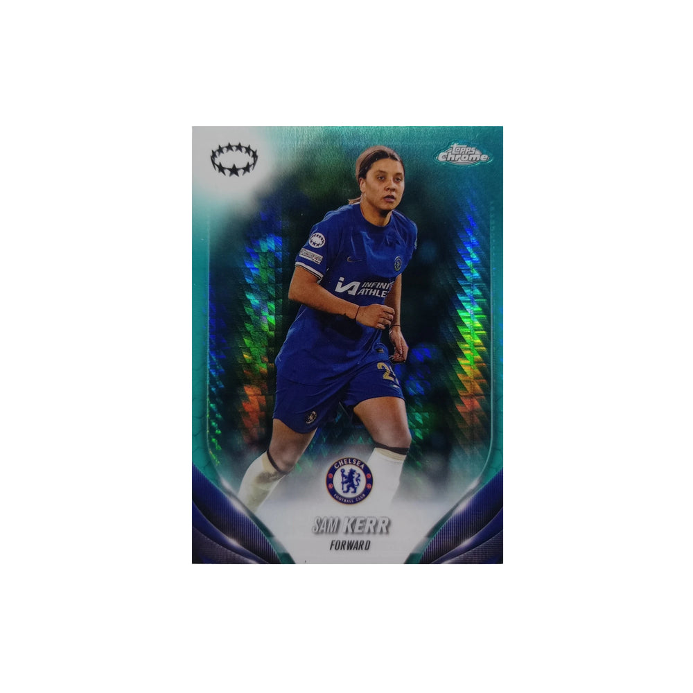 topps_chrome_uefa_womens_champions_league_20_sam_kerr_aqua_prism_refractor_2023_24_1