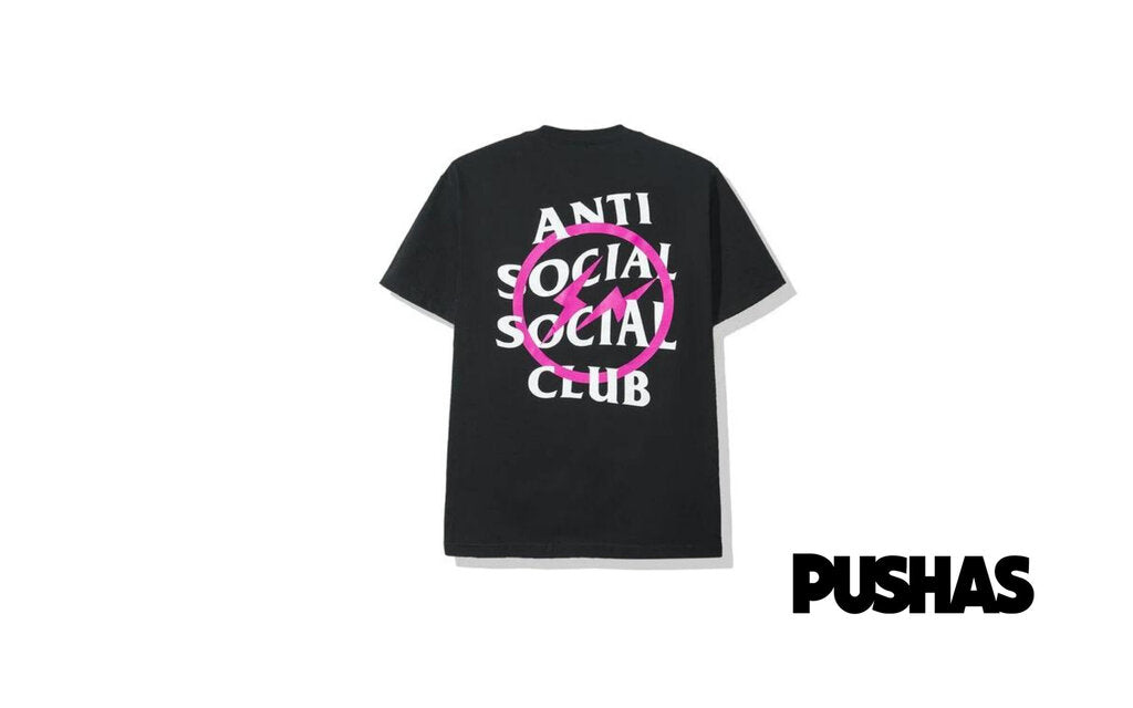 Anti Social Social Club x Fragment 'Pink Bolt' Tee (2019) – PUSHAS