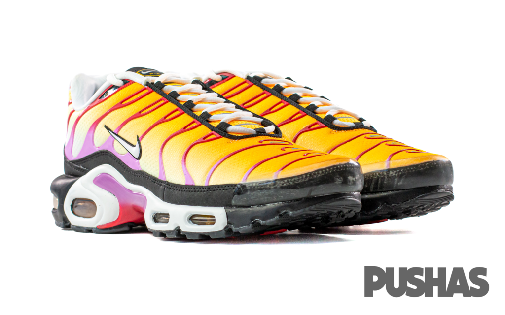Nike air max plus yellow and orange hot sale