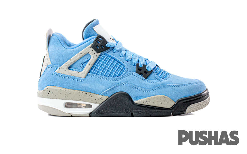 Air jordan 4 blue top suede