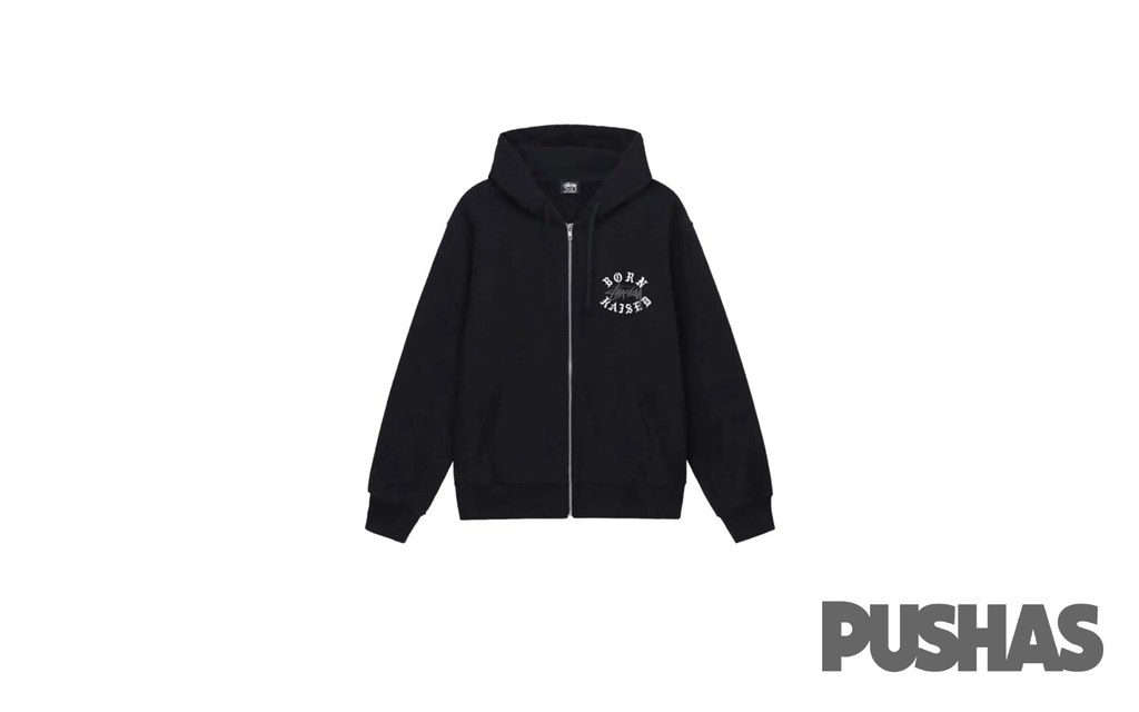 Stussy x Born & Raised Logo Zip Hoodie 'Black' – PUSHAS