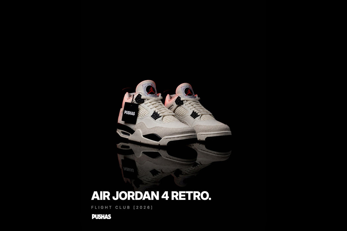Air Jordan 4 Retro 'Flight Club' photographed by PUSHAS