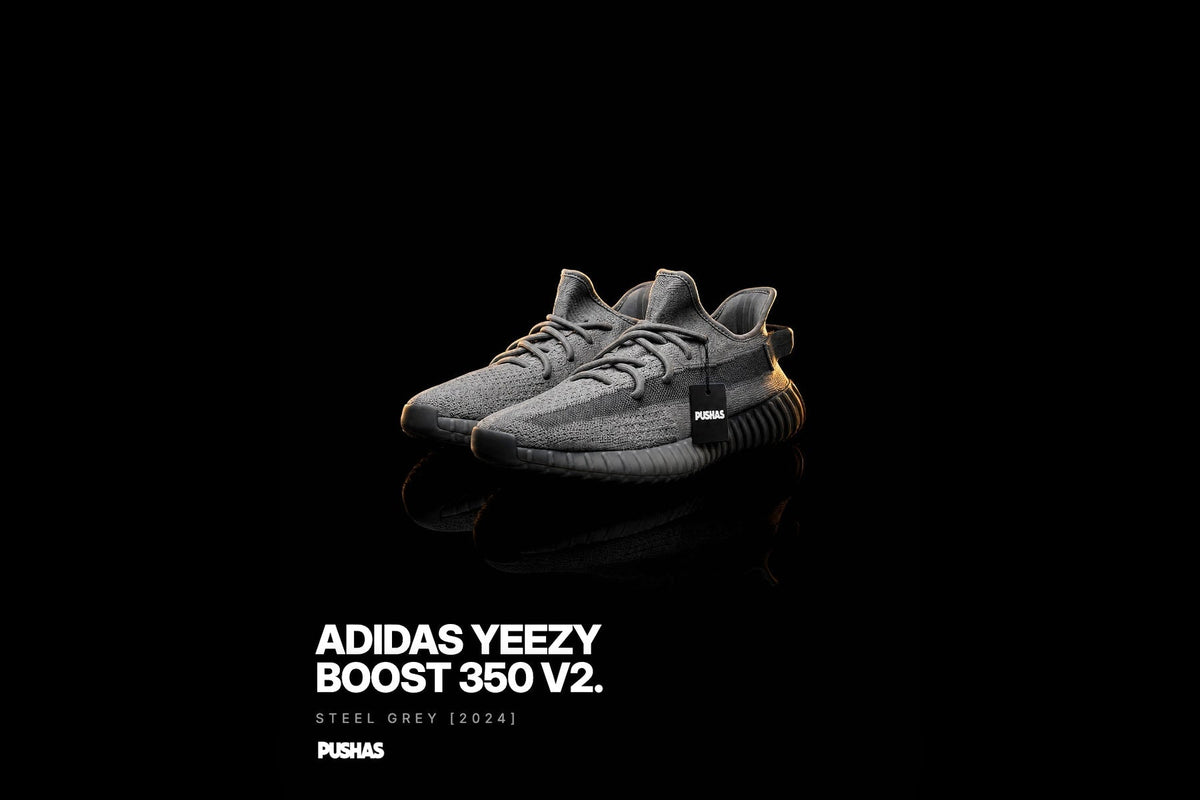 adidas Yeezy Boost 350 V2 'Steel Grey' photographed by PUSHAS