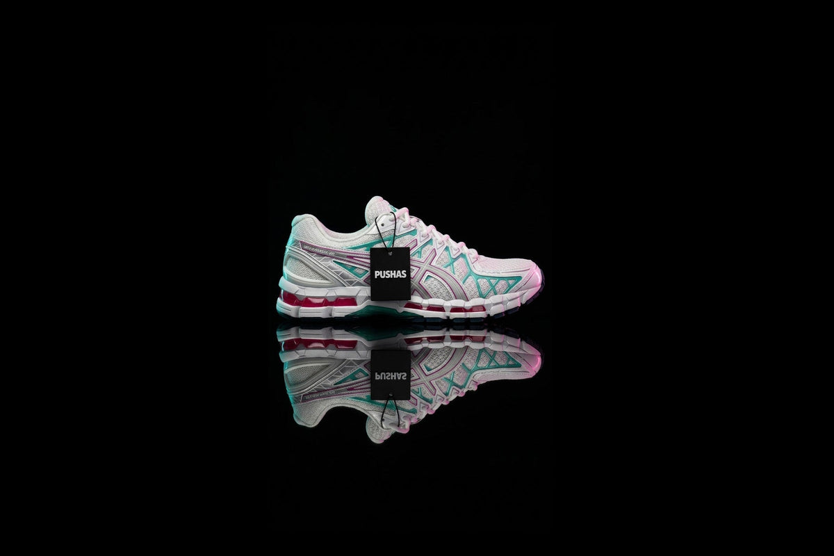 ASICS Gel-Kayano 20 'Aurora Green' photographed by PUSHAS