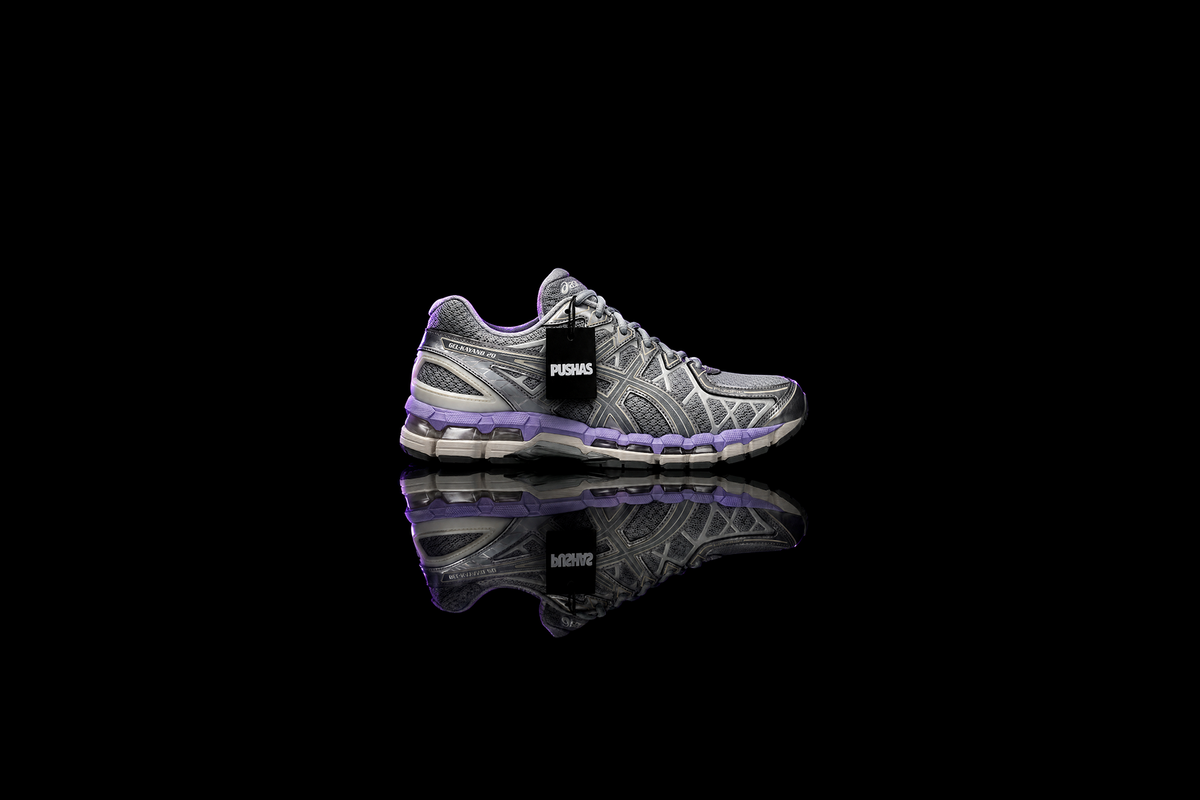 ASICS Gel-Kayano 20 'Piedmont Grey / Piedmont Grey' photographed by PUSHAS
