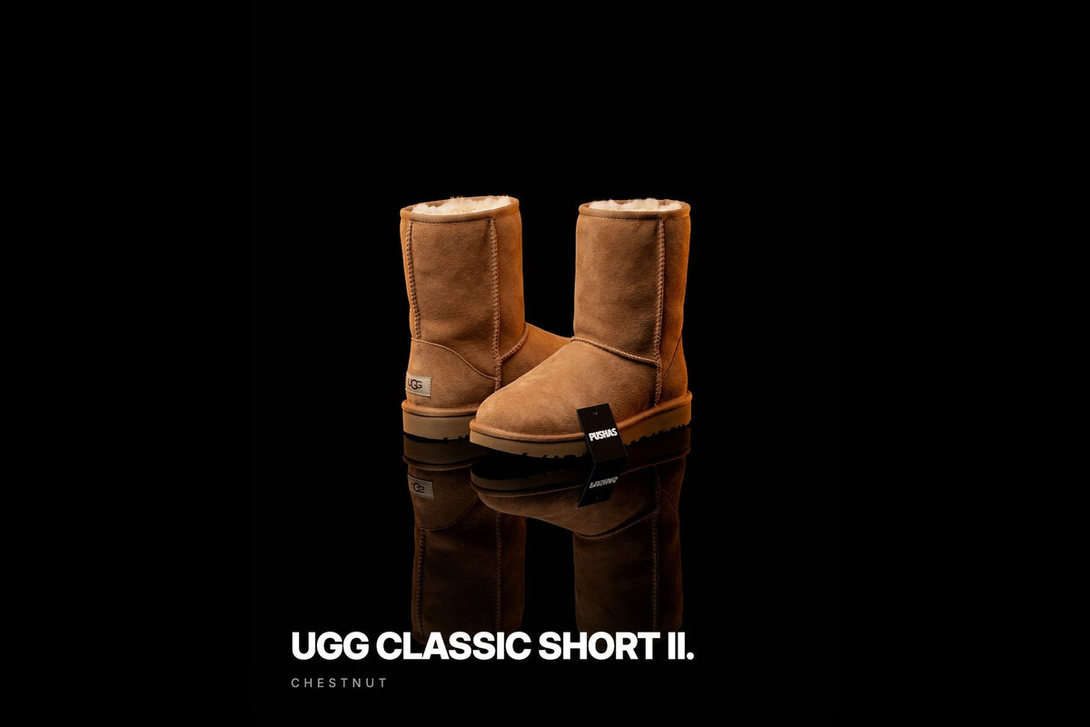 UGG Classic Short II 'Chestnut' photographed by PUSHAS