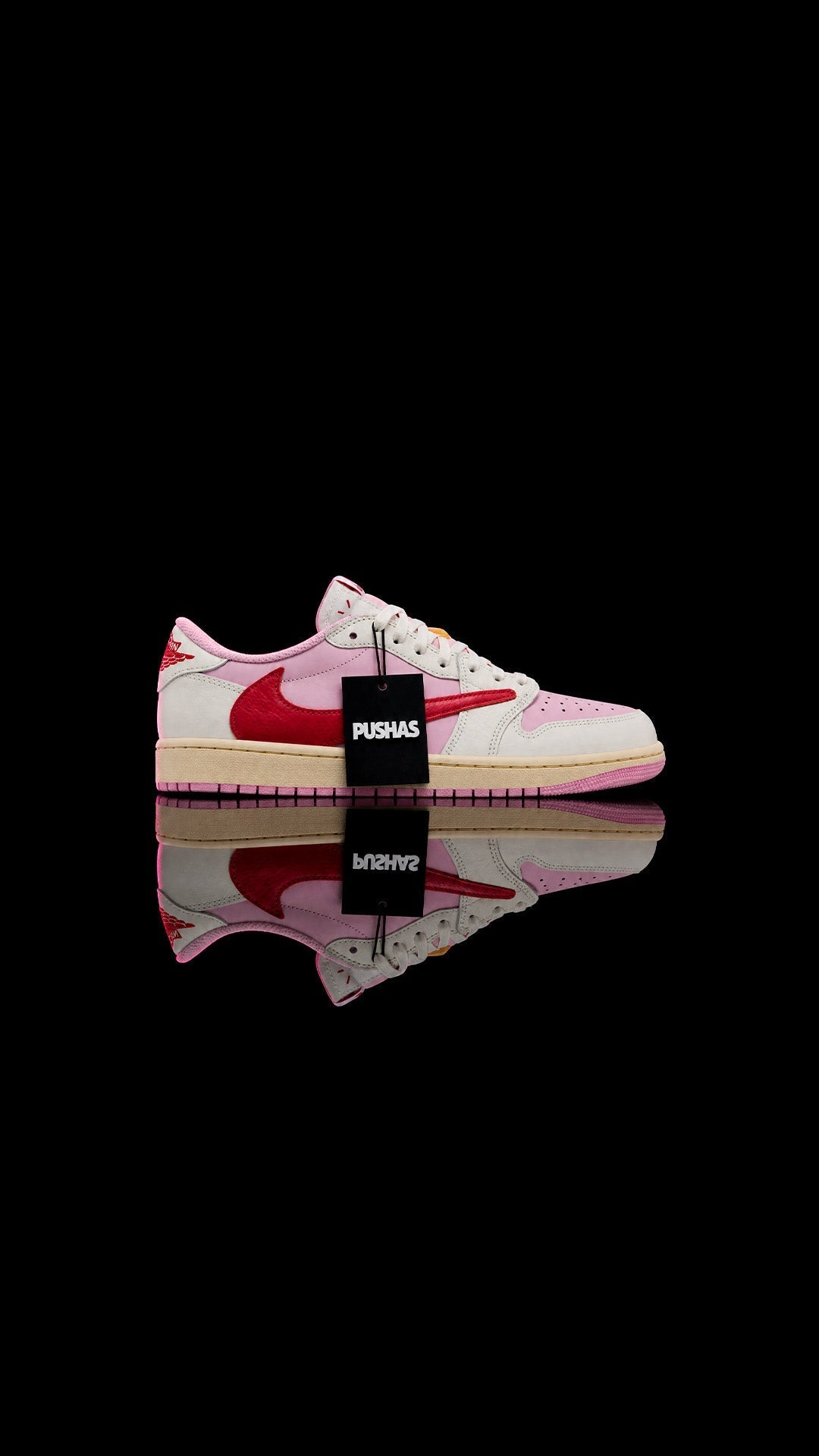 Air Jordan 1 Low Travis Scott 'Sail Tropical Pink'