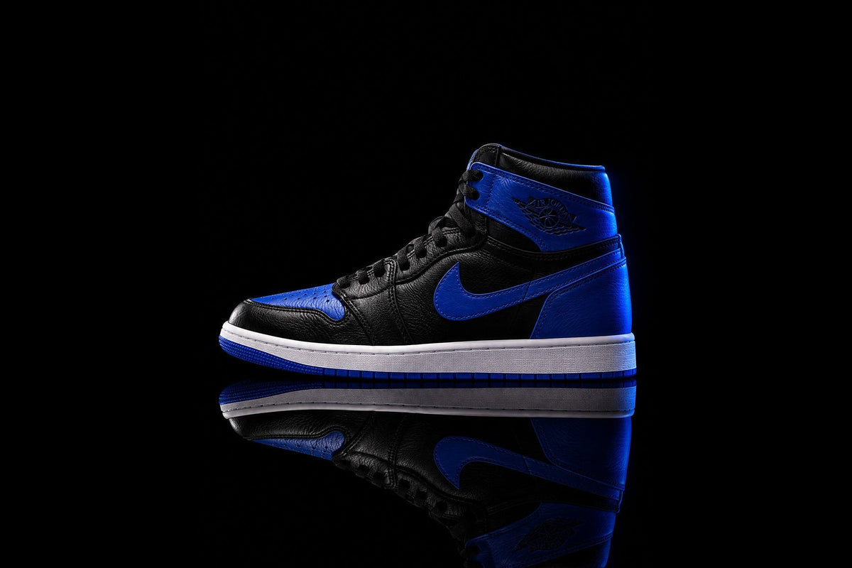 Air Jordan 1 Retro High OG 'Royal' 2026 photographed by PUSHAS