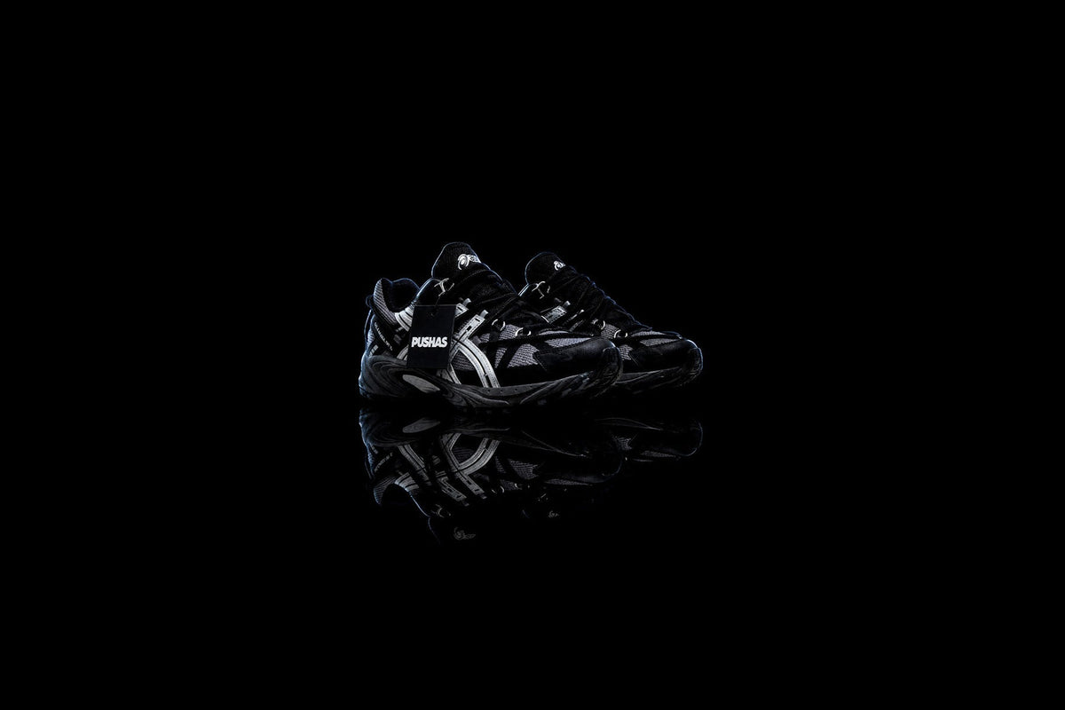 ASICS Gel-Kahana TR V2 'Meteorite Black' photographed by PUSHAS