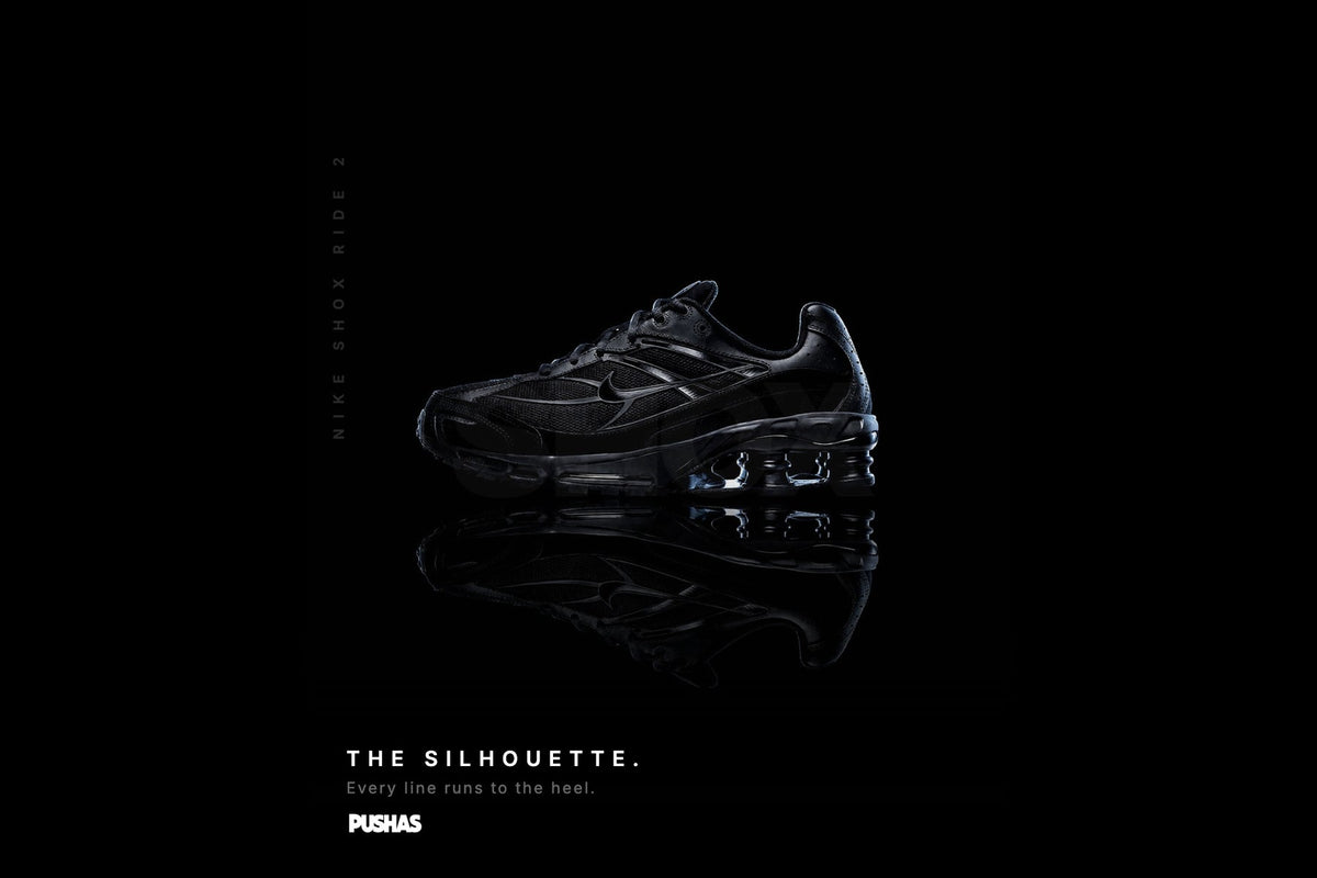Nike Shox Ride 2 'Black' photographed by PUSHAS