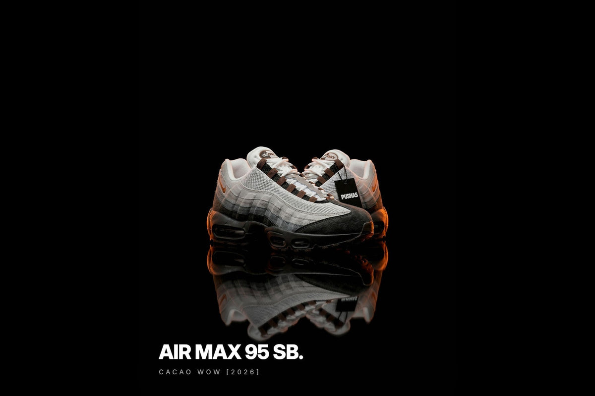Nike SB Air Max 95 'Cacao Wow' photographed by PUSHAS