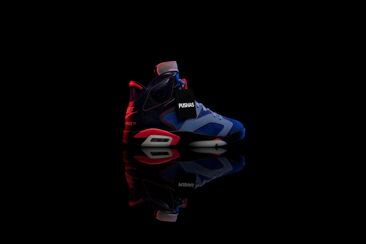Air Jordan 6 Retro x Awake NY 'Midnight Navy' photographed by PUSHAS