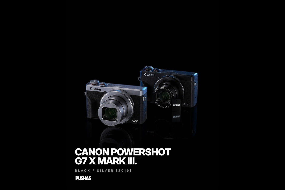 Canon PowerShot G7 X Mark III in Black and Silver photographed by PUSHAS