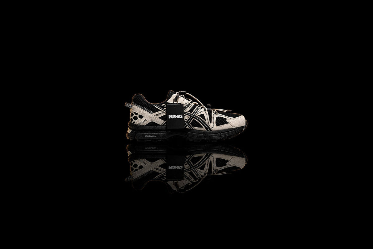 ASICS Gel-Kahana 8 'Black Cream' photographed by PUSHAS