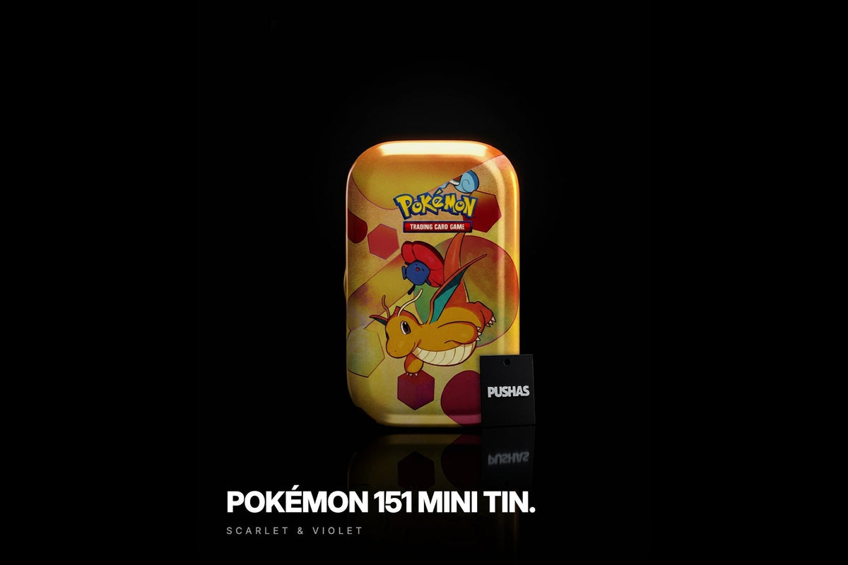 Pokémon TCG Scarlet & Violet 151 Mini Tin photographed by PUSHAS
