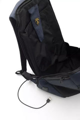 Automobili Lamborghini Nylon Zipper Closure Backpack 'Blue'